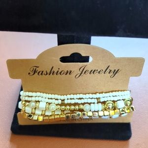 **NEW** set of five fashion bracelets